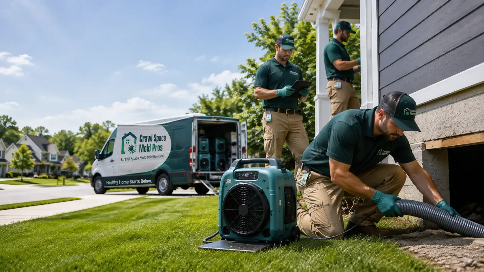 Crawl Space Mold Removal in Pearl, IL